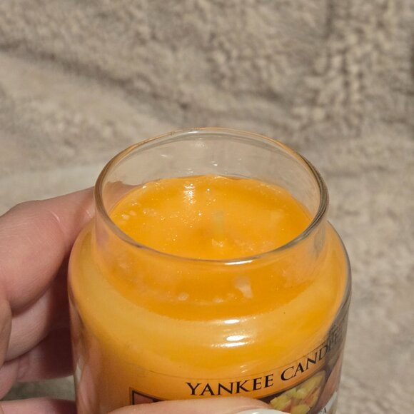 Two 3.7 oz Yankee Candles (Luscious Plum & Mango Peach Salsa) - Picture 5 of 5